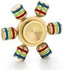 Spinner Wars - Pod Orbiter, 6 Sided Brass, Customizable, Glow in the Dark Fidget Spinner (Three Pack)