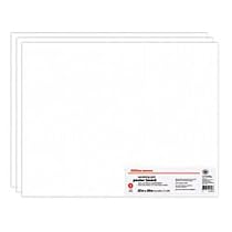 Office Depot Grid Board(R) Poster Boards, 22in. x 28in., White, Pack Of 3, 72700