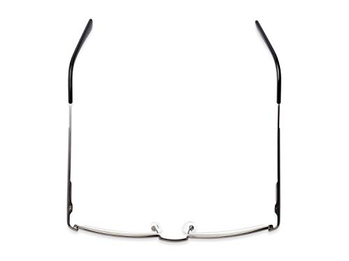 Readers.com Reading Glasses: The Dash Computer Reader Reader, Metal Rectangle Style for Men and Women - Gunmetal, 1.50