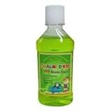 Oralmed Kid Herbal Extracts Mouthwash for Children, Double Fluoride, Xylitol, No Alcohol, Sugar Free, Green Apple Flavour 240 Ml