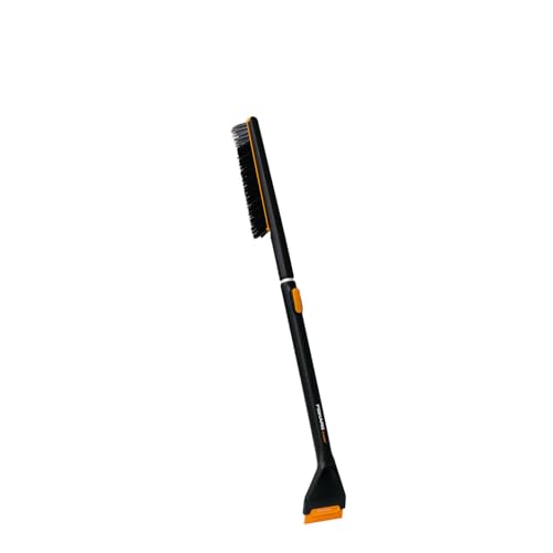 Fiskars X-Series Telescopic Car Snow Brush and Ice Scraper, 2 Brush Zones