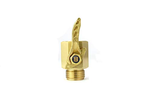 SOMMERLAND A1010 Full Flow Heavy Duty Ergonomic Garden Hose Shut Off Valve -2PK with 10 Hose Washer Pack