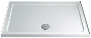 Twyford TR6431WH White Rectangular 4 Upstand Shower Tray, 900 mm x 760