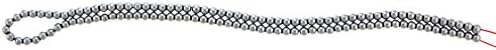 4mm Magnetic Hematite Silverplate MH27