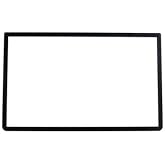 Glass Top Upper Screen Frame Lens Cover LCD Screen Protector with Adhesive for 3DS XL/New 3DS XL LLConsole(Black)