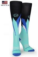 Crazy Compression OTC Quartz Compression Socks (SM (7-10), Mint)