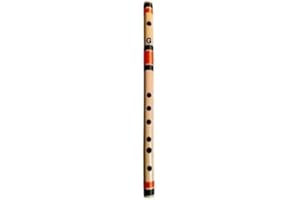Flute Musical Instrument Original for Beginners G Sharp 7 Hole Bamboo Flute Length-17 Inch Professional Indian Bamboo Flute |