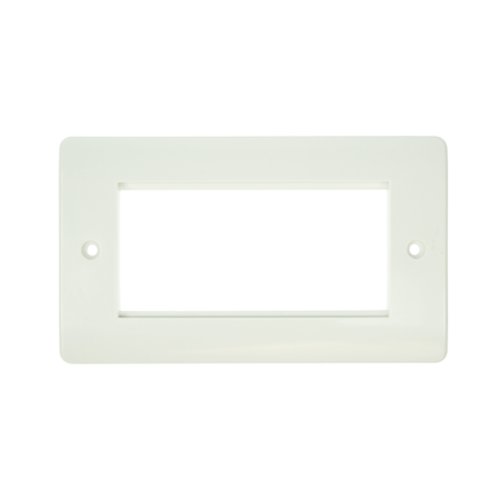 Click Mode CMA312 2 Gang White Quad Aperture Module Plate