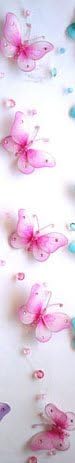 Pink Gleaming Mini Butterfly Garland