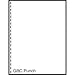 Laser Cut Sheet Paper 8.5 x 11, 92 Bright, 20 LB, 19 Hole GBC Side Punch 2,500 Sheets