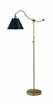 House Of Troy HP700-WB-BP Hyde Park Portable Floor Lamp, Weathered Brass with Black Parchment Shade