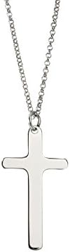 AKA Jewellery - Sterling Silver Cross Necklace Pendant, Crucifix Necklace for Boys and Girls