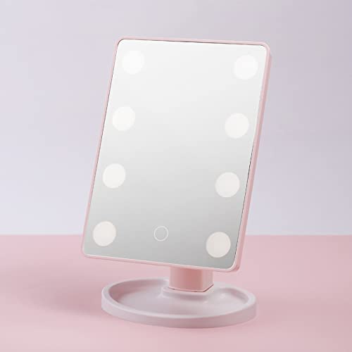 MyLadyMagic Lighted Makeup Mirror Vanity Mirror with 8pcs big bulb lights