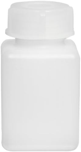 Vitlab HDPE Square Wide Mouth Bottle with Screw Cap, 100ml Capacity (Cape 24)