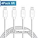 iPhone Charger, 4Pack 6FT Lightning to USB Charging Cable Cord Compatible with iPhone X 8 8Plus 7 7Plus 6 6Plus 6S 6SPlus 5 5S SE,iPad,iPod