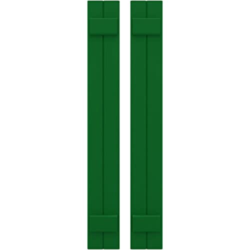 7"W x 36"H Americraft Two Board (2 Batten) Exterior Real Wood Joined Board-n-Ba…