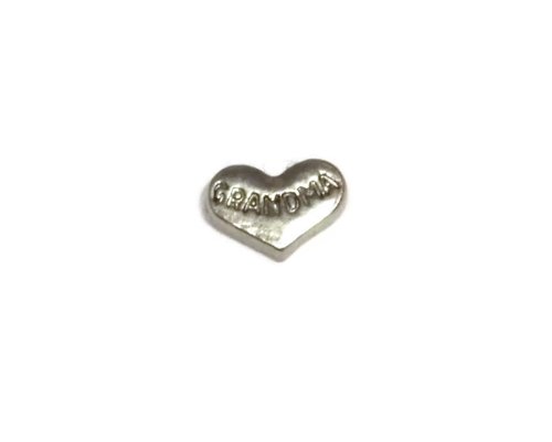 Grandma Heart Floating Locket Charm for Glass Locket Old School Geekery Brand Floating Locket Family Charms