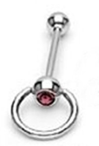 14g Surgical Steel Door Knocker Tongue Ring Barbell Body Jewelry Piercing With Purple Gem 14 Gauge 5 8 Nemesis Body Jewelrytm Buy Online In Brunei At Brunei Desertcart Com Productid