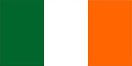 My Planet Large 5'x3' Ireland Flag Premium Quality Irish Supporter Fans Decoration Flag, White