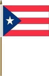 Amazon Com Puerto Rico Small 4 X 6 Inch Mini Country Stick Flag