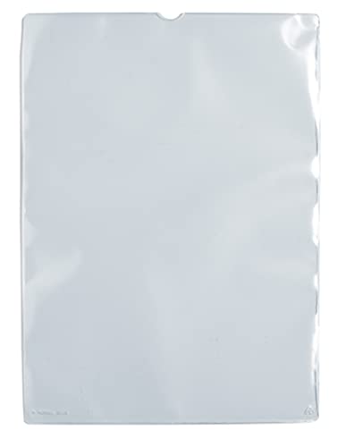 HERMA 5026 ID Card Holder Transparent Pack of 25 for Protection for Documents in DIN A4 Format, Plastic Card Sleeves Protective Cover Set, Transparent