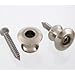 2 Buttons Only for Dunlop Strap Locks Nickel (Original Version)