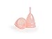 ECCOCLEAN Menstrual Cup 1 Small, 1 Large Period Cup, Organic Antibacterial Bamboo Fiber Starter Pack Maxi Pad With Bag, Reusable and Eco-friendly