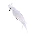 EBTOYS Artificial Birds Lifelike Feathered Birds Christmas Model - White Parrot