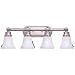 Hampton Bay 4-light Brushed Nickel Bath Light