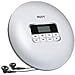 Portable CD Player, HOTT Portable Personal CD Player with Headphone Jack, Anti-Skip/Shockproof Protection Compact CD Music Disc Walkman Player with LCD Display for Adults Students Kids (Silver)