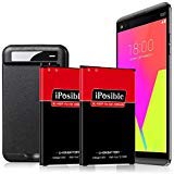 LG V20 Battery iPosible 2X 3300mAh Replacement Li-ion Battery with Spare Battery Charger for LG V20 BL-44E1F H918 (T-Mobile), H910 (at&T), VS995 (Verizon), LS997 (Sprint),US996 [24 Month Warranty]