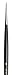 da Vinci Watercolor Series 10 Maestro Paint Brush, Round Kolinsky Red Sable, Size 0 (100)