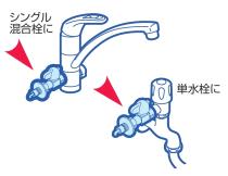 三栄水栓 【食器洗い機用分岐バルブ】食器洗い機用バルブ PV275TV-13