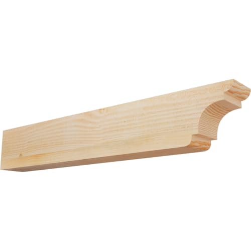 Ekena Millwork RFT04X06X36NEB00RDF New Brighton Rough Sawn Rustic Wood Rafter T…