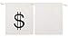 Bonison Halloween Money Sign Candy Bag Sack with Dollar Mark, Perfect for Kids, Teens Trick and Treat. (Money Bag 6 Pc)