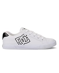 DC Women's Chelsea Skate Shoe, White/Black, 6