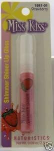 Miss Kiss Shimmer Shiner Lip Gloss - Strawberry 1981-01