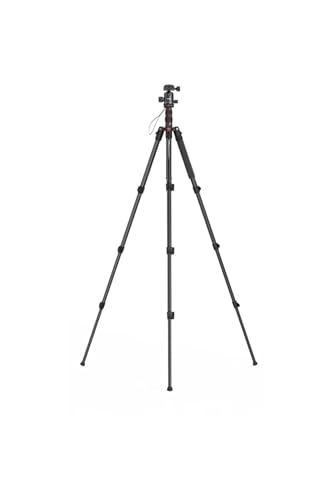 SMALLRIG 71 Inch Foldable Aluminium Camera Tripod Monopod | 360° ball head removable and quick release plate, with smartphone clamp, payload 15 kg 33 lb, 71 in/180 cm - 3935