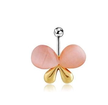 Amazon.com: Charming Body Piercing Jewelry Steel Umbilical ...