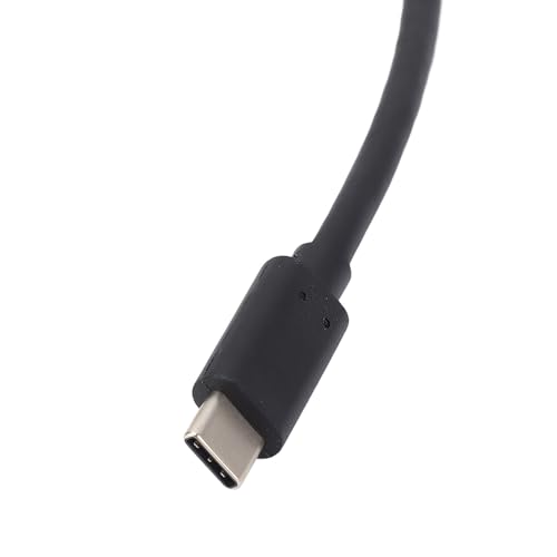 Cable adaptador de montaje empotrado USB 3.0 a USB C, cable corto, cable adaptador extensión para montaje en panel 5 Gbps, adaptador de montaje empotrado tipo C 3.0 macho a hembra, 20 V, 3 A