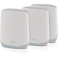 Netgear Orbi RBK763-100NAR AX5400 Tri-band WiFi 6 Mesh System, 5.4Gbps, Router and 2 Satellites (Renewed)