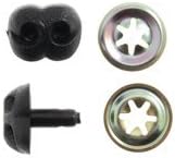 Trimits Toy Animal Dog Safety Noses Black 18mm 6 Pack Craft Crafting Supplies