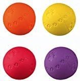 Pets and Pastimes Ltd Cyber Squeaky Natural Rubber Ball 7cm 4 Pack