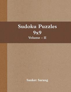 Sudoku Puzzles 9x9 Vol - II