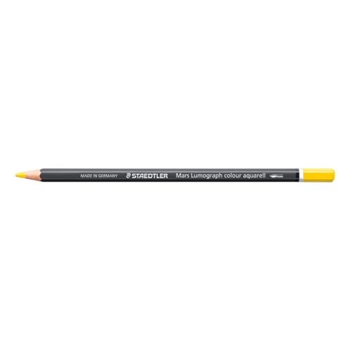 STAEDTLER Watercolour Pencil - Light Golden Yellow - Mars Lumograph Colour Aquarell - Pack of 6, 104-140