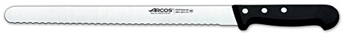 Arcos Pastry Knife/Cake Knife 12Inch Nitrum Stainless Steel and 300mm Blade.Ergonomic Polypropylene Handle. Allows to cut and prepare the bases for cakes and pastries. Series Universal. Color Black