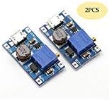 CenryKay Mini DC-DC Boost Converter 2-24V to 5V 9V 12V 24V 2A Step up Voltage Regulator with Micro USB Input (2PCS)