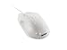SaniType Professional-Grade Ergonomic Optical Washable Mouse with 3-Button Scroll (USB/PS2) (White) | OMST0C01-W