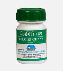 Belgiri Ghana 60 Tablets, Aegle Marmelos Ghana Satva, Concentrated Aqueous Herbal Extracts