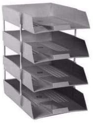Omega 1718 Office Tray - Plastic - 4 pc set
